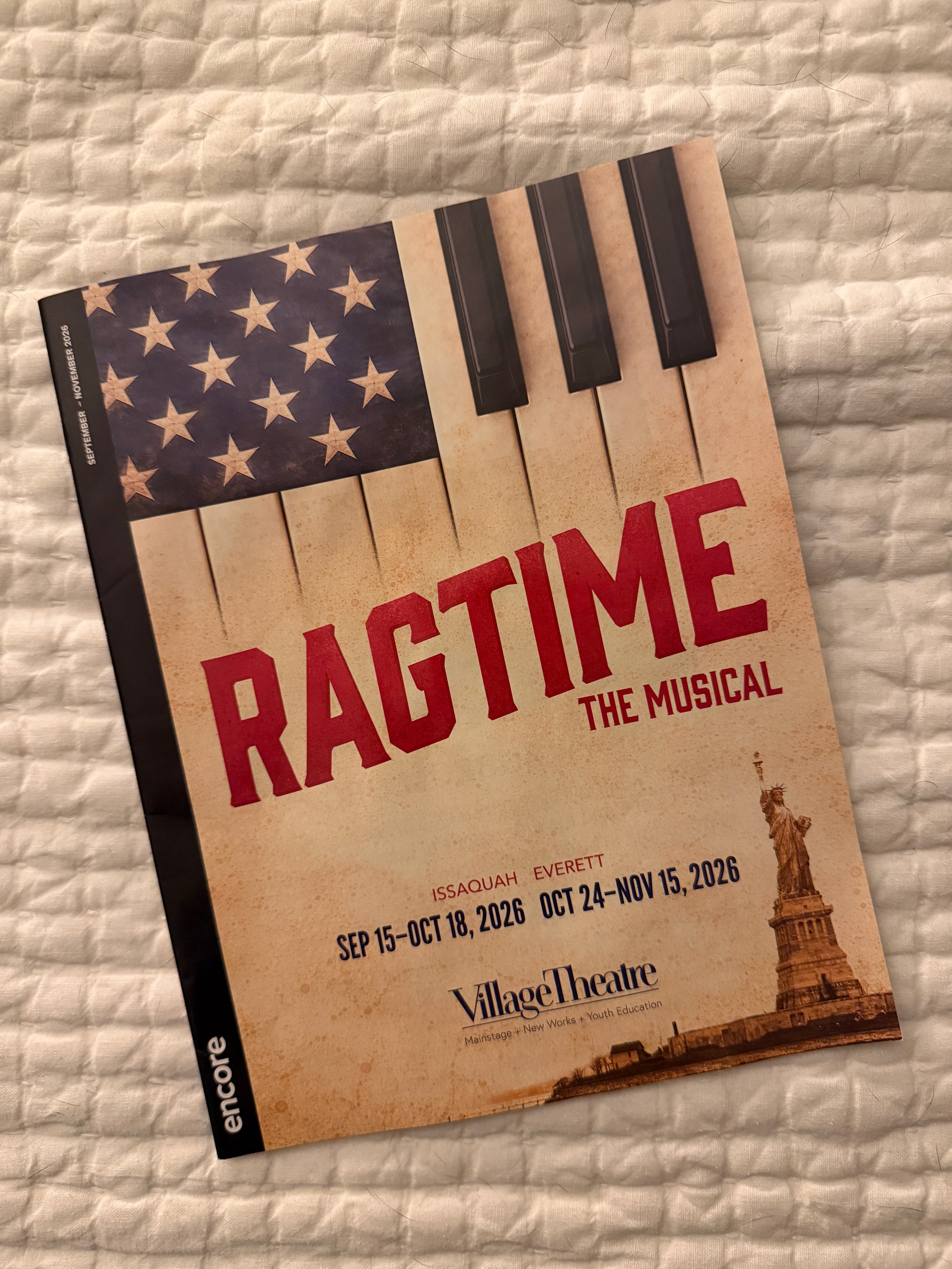 Ragtime Playbill cover