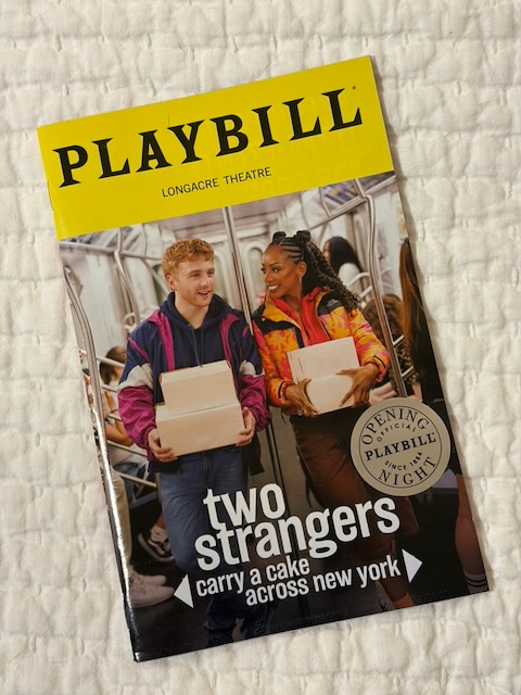 Two Strangers (Carry a Cake Across New York) Playbill cover
